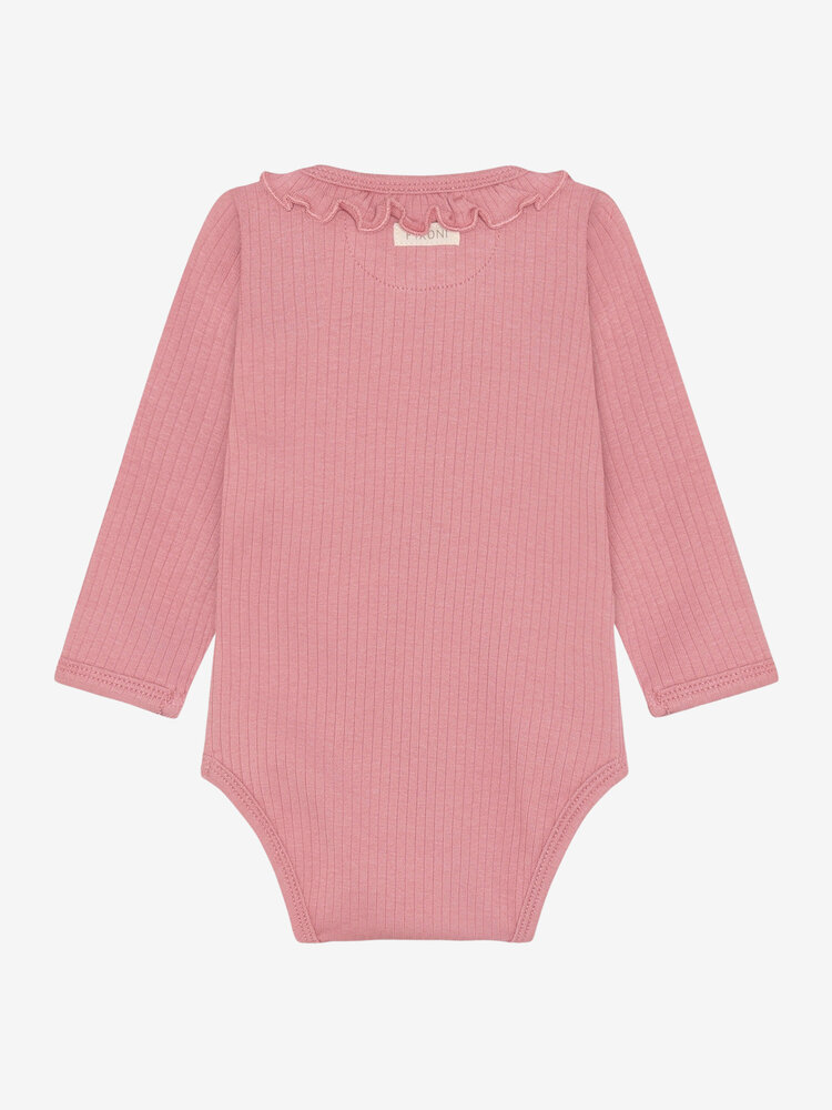 Fixoni Wrap Body LS Rib - Dusty Rose