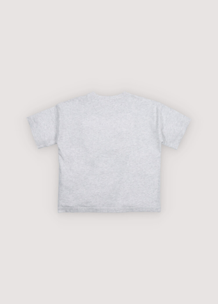 The New Society TNS Logo T-Shirt - Light Grey Melange