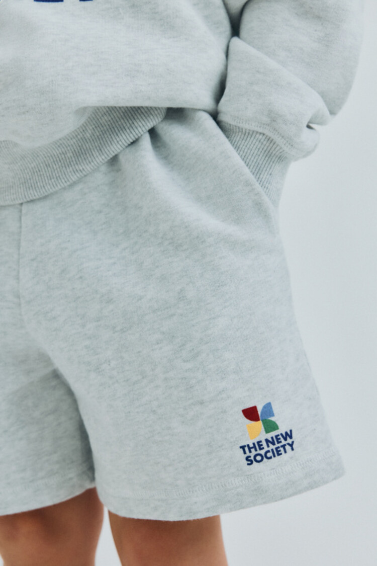 The New Society TNS Logo Short - Light Grey Melange