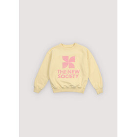 The New Society TNS Logo Sweatshirt - Soft Lemon