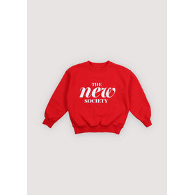 The New Society Maca Sweatshirt - Tulip Red