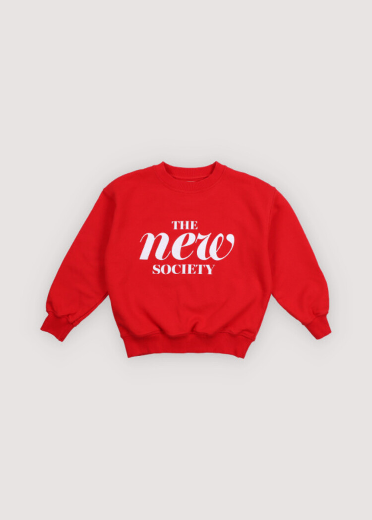 The New Society Maca Sweatshirt - Tulip Red