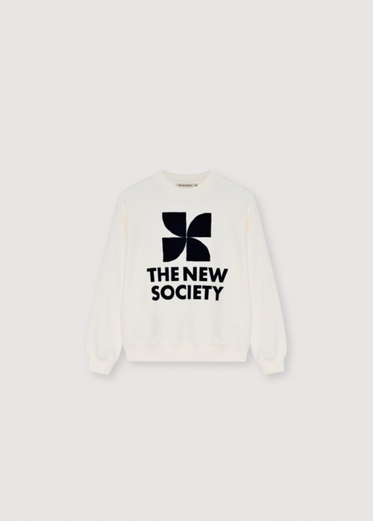 The New Society TNS Logo Teen Sweatshirt - Ecru