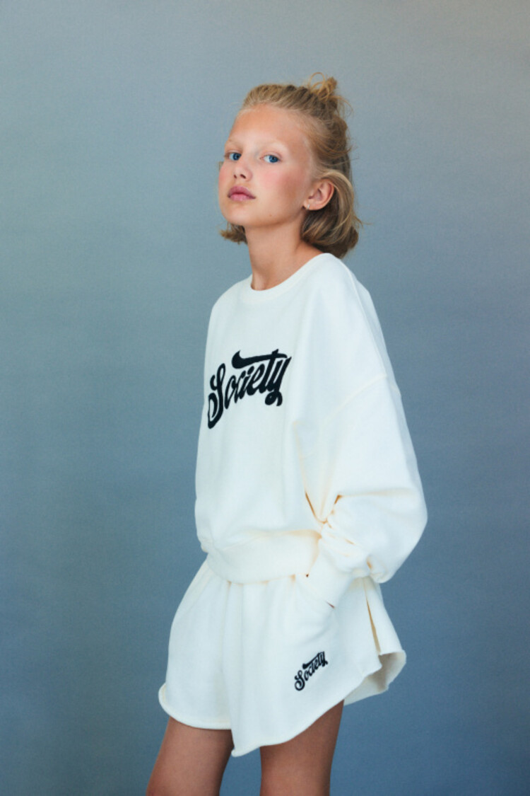 The New Society Mazus Teen Sweatshirt - Ecru