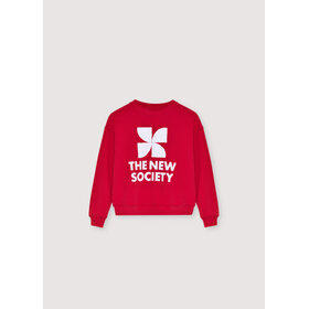 The New Society TNS Logo Teen Sweatshirt - Tulip Red
