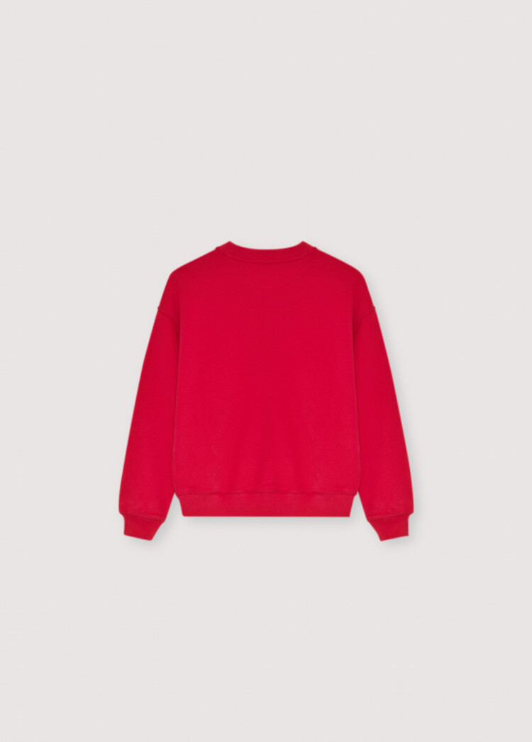 The New Society TNS Logo Teen Sweatshirt - Tulip Red