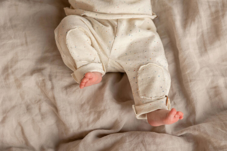 Nixnut Bab Pants - Ecru Speckle