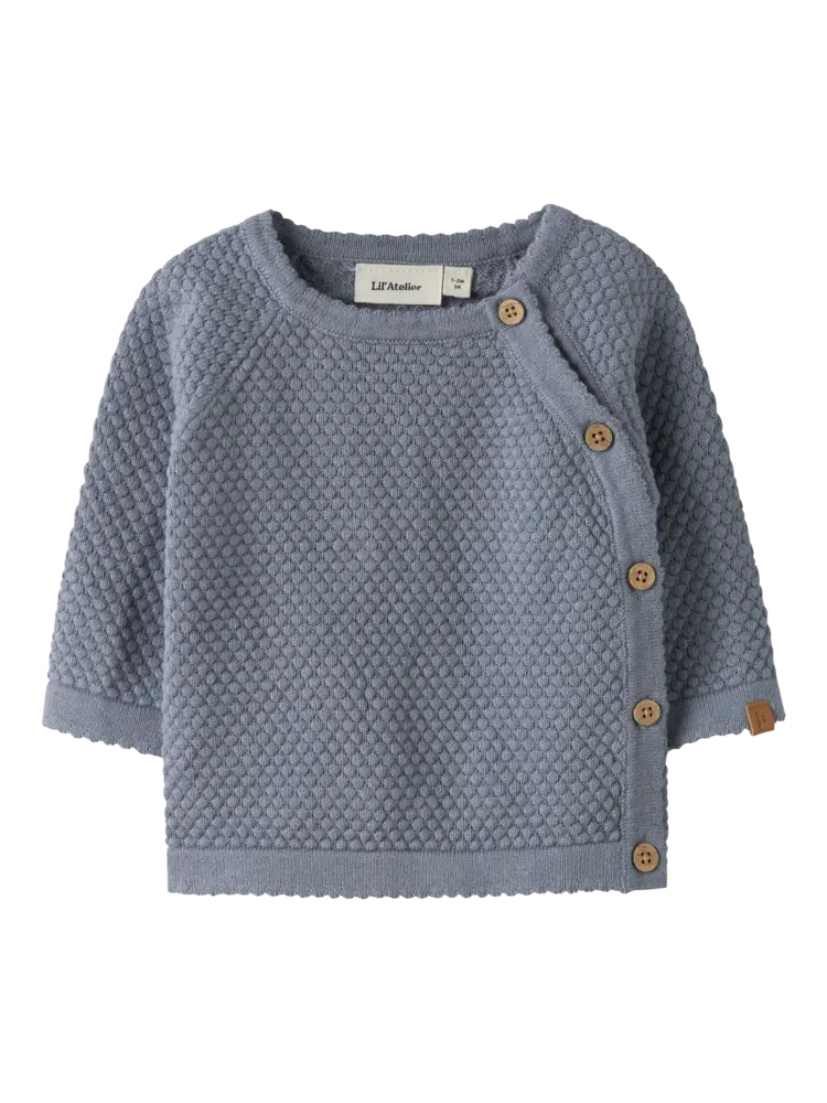Lil'Atelier Baby Fico LS Wrap Knit - Tradewinds