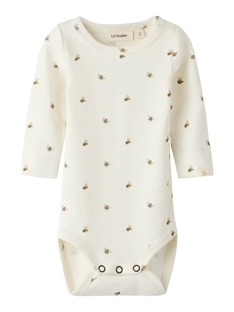 Lil'Atelier Baby Gayo Gus LS Body - Coconut Milk