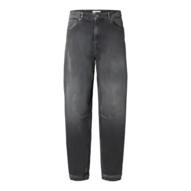 Selected Barrel Bine - Kori hw Jeans - Medium Grey