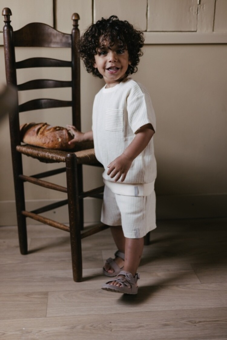 LEVV Pants Bruun - Off White Stripe