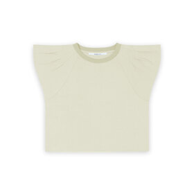 Homage Top With Wide Shoulders - Pistachio