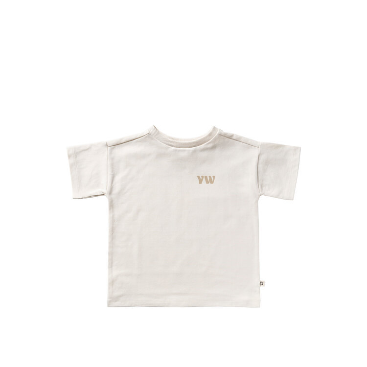 YourWishes Sunset Wide Tee - Cloud Dancer