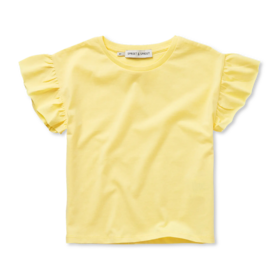 Sproet & Sprout T-Shirt Ruffle Sleeve - Pastel Yellow