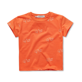Sproet & Sprout T-Shirt Ice Cream Print - Orange