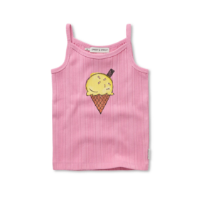 Sproet & Sprout Spaghetti Top Ice Cream  - Podium Pink