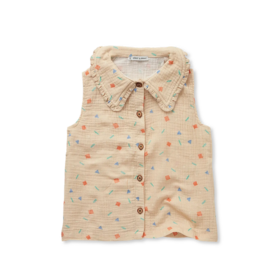 Sproet & Sprout Muslin Girls Blouse - Sesame