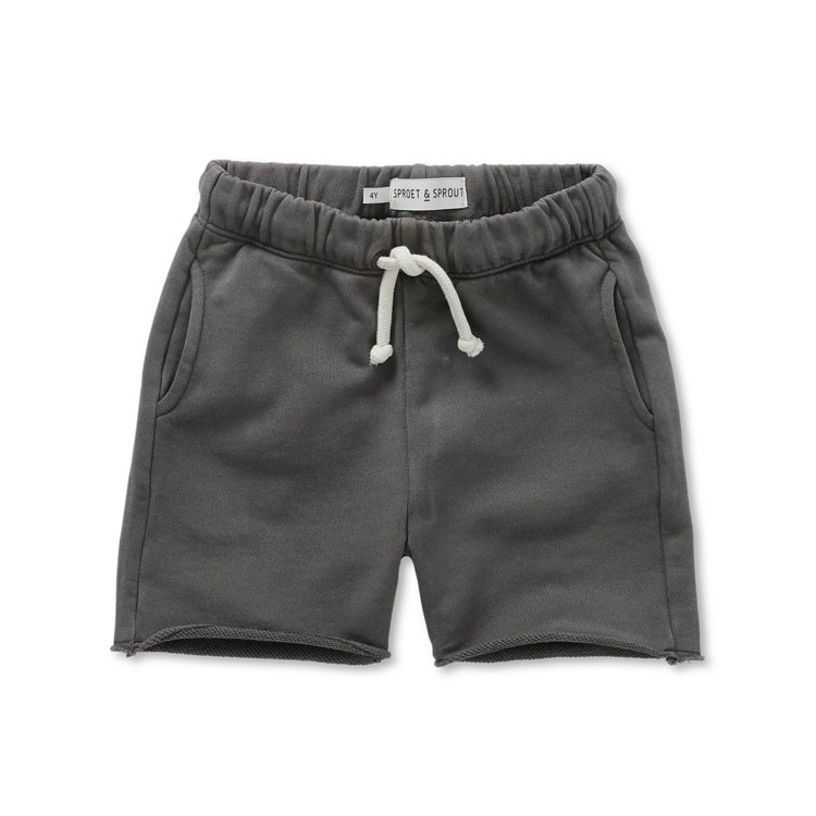 Sproet & Sprout Sweat Shorts - Washed Black