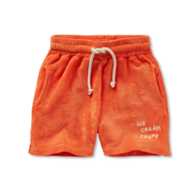 Sproet & Sprout Terry Shorts - Orange Print