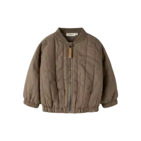 Lil'Atelier Baby Lio Bomber Jacket - Shitake