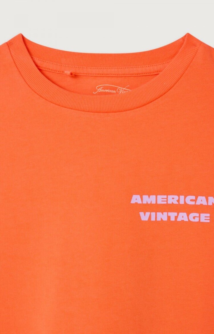 American Vintage T-Shirt Fizvalley - Mandarin Vintage