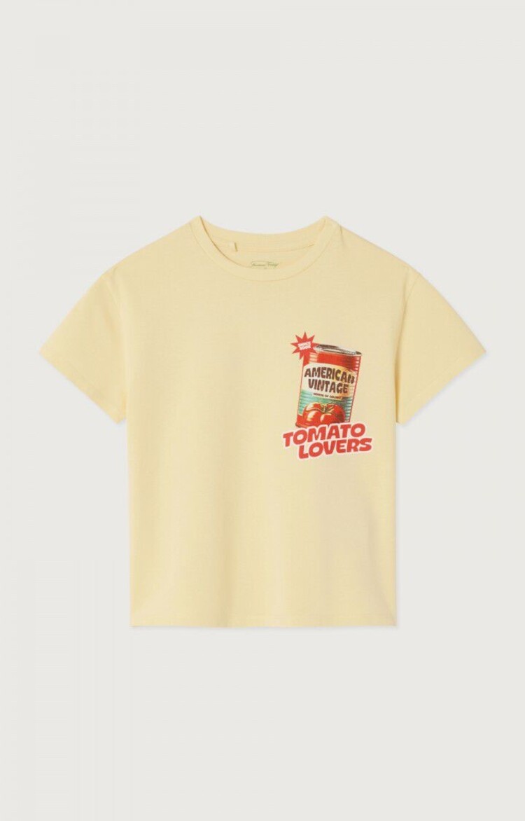 American Vintage T-Shirt Fizvalley - Creme Anglaise Vintage