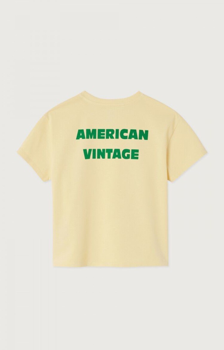 American Vintage T-Shirt Fizvalley - Creme Anglaise Vintage