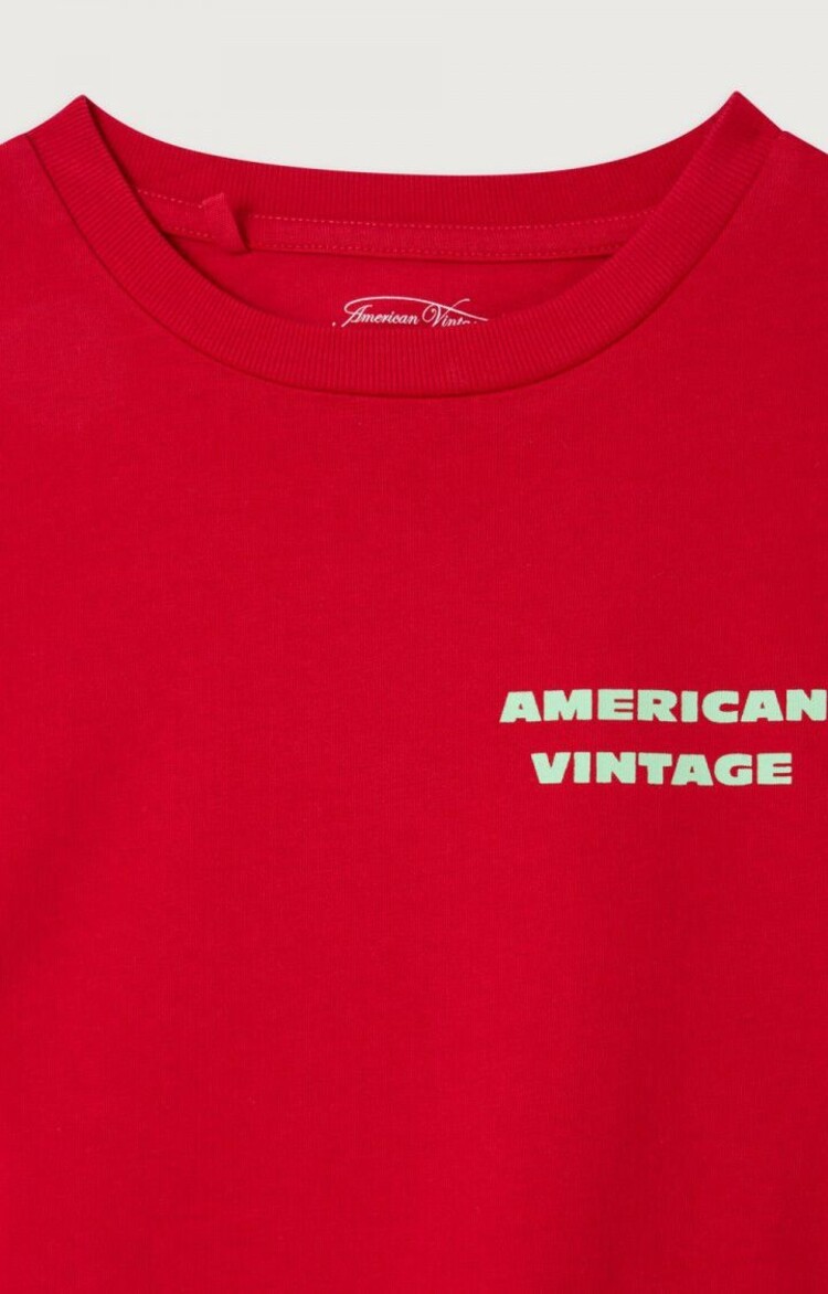 American Vintage T-Shirt Fizvalley - Rubis Vintage