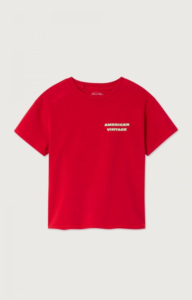 American Vintage T-Shirt Fizvalley - Rubis Vintage