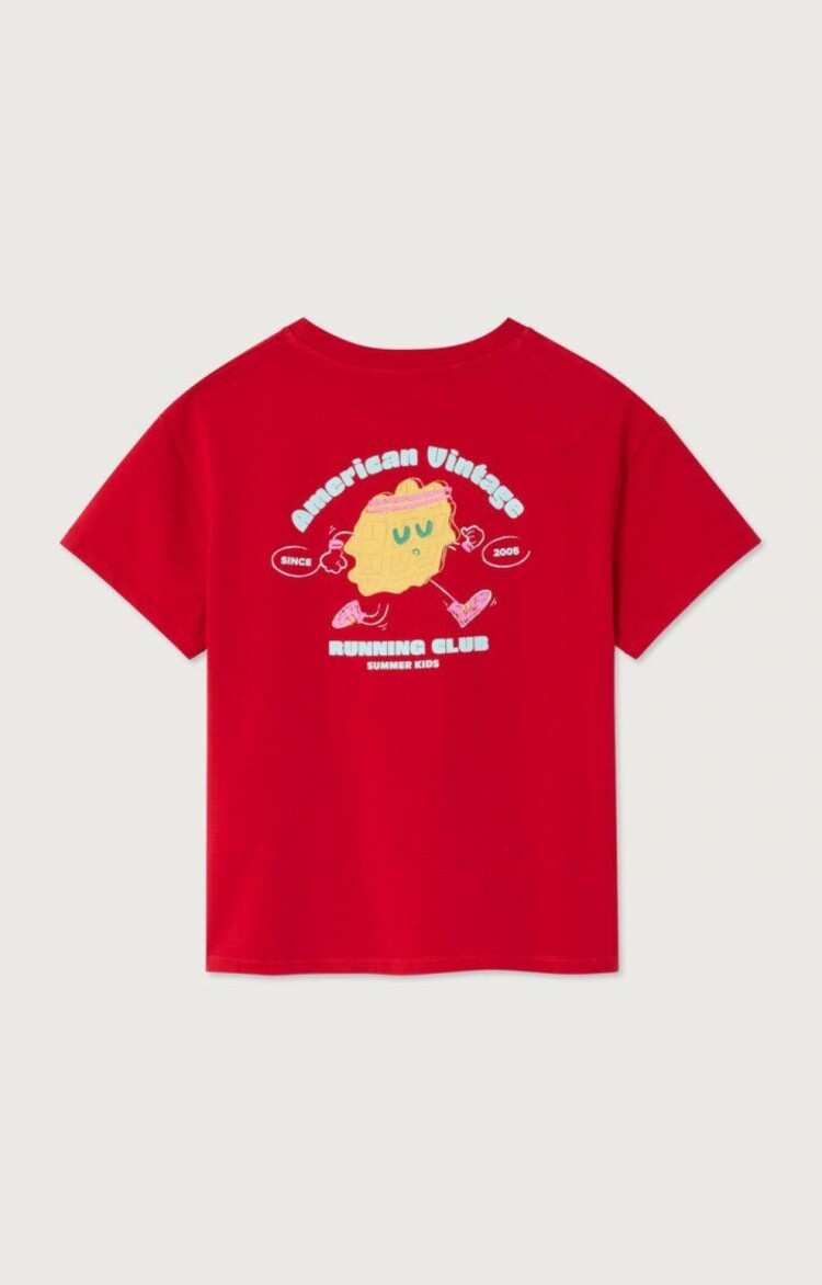 American Vintage T-Shirt Fizvalley - Rubis Vintage