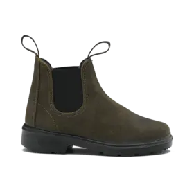 Blundstone Kids suede dark olive