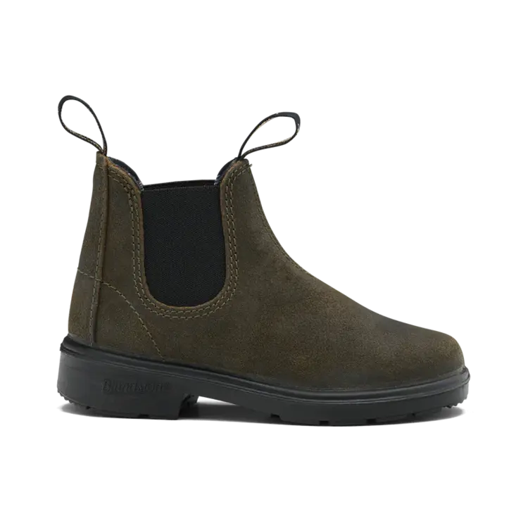 Blundstone Kids suede dark olive