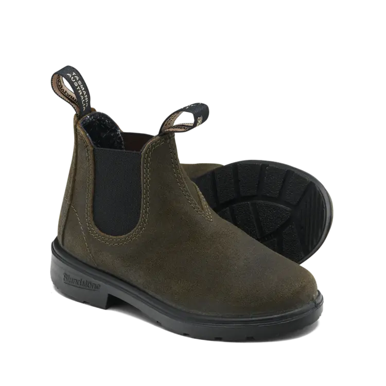 Blundstone Kids suede dark olive