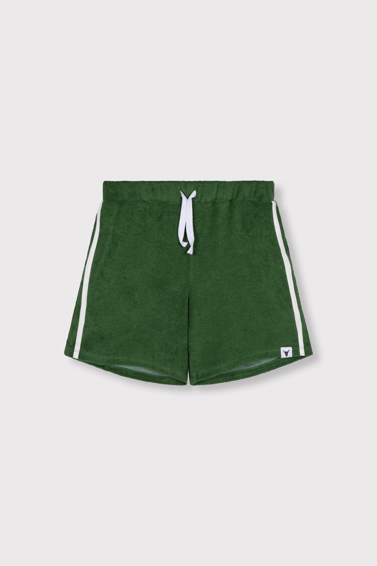 Alix the label Kids Knitted Terry Shorts - Green