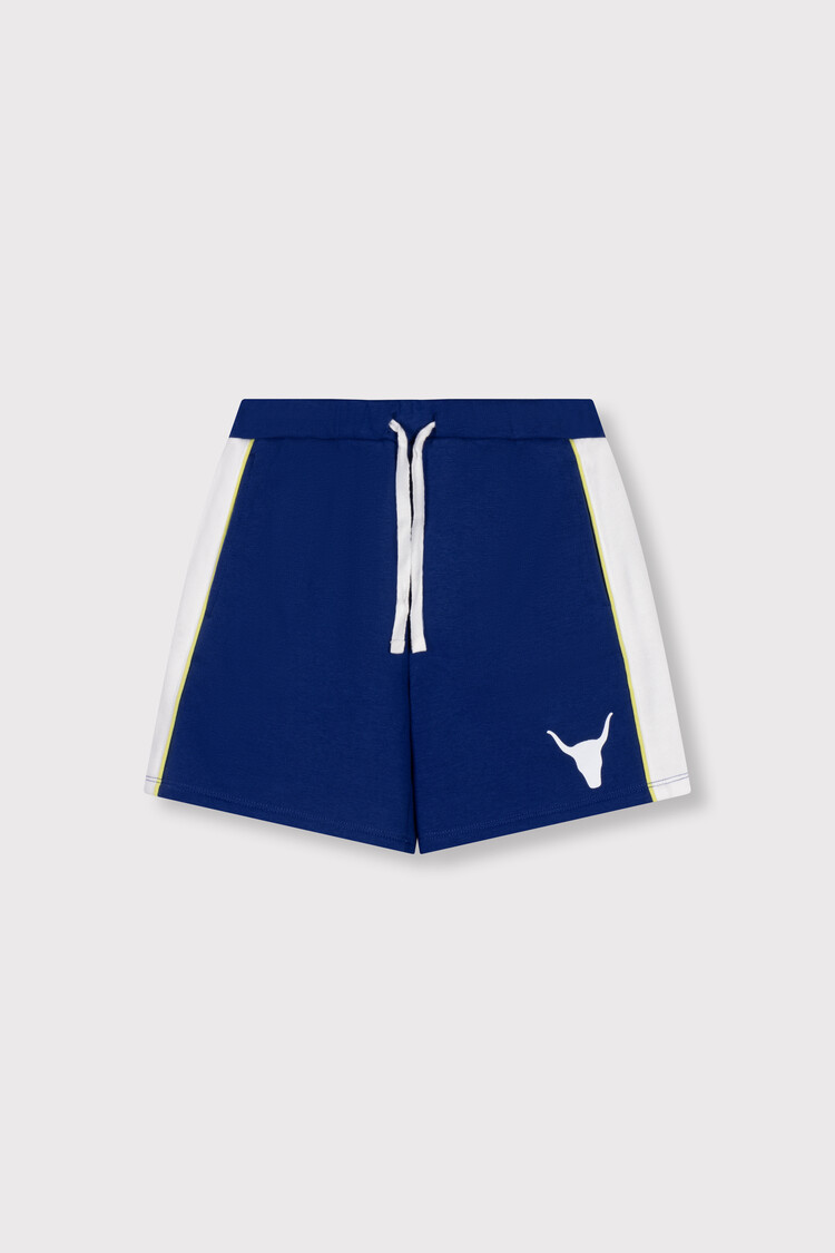 Alix the label Kids Knitted Sweat Shorts - Royal Blue