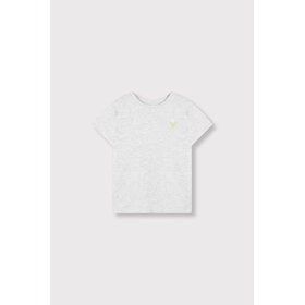 Alix the label Kids Knitted tekst Print tShirt - Light Grey Melange