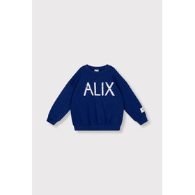 Alix the label Kids Knitted On Tour Sweater - Royal Blue