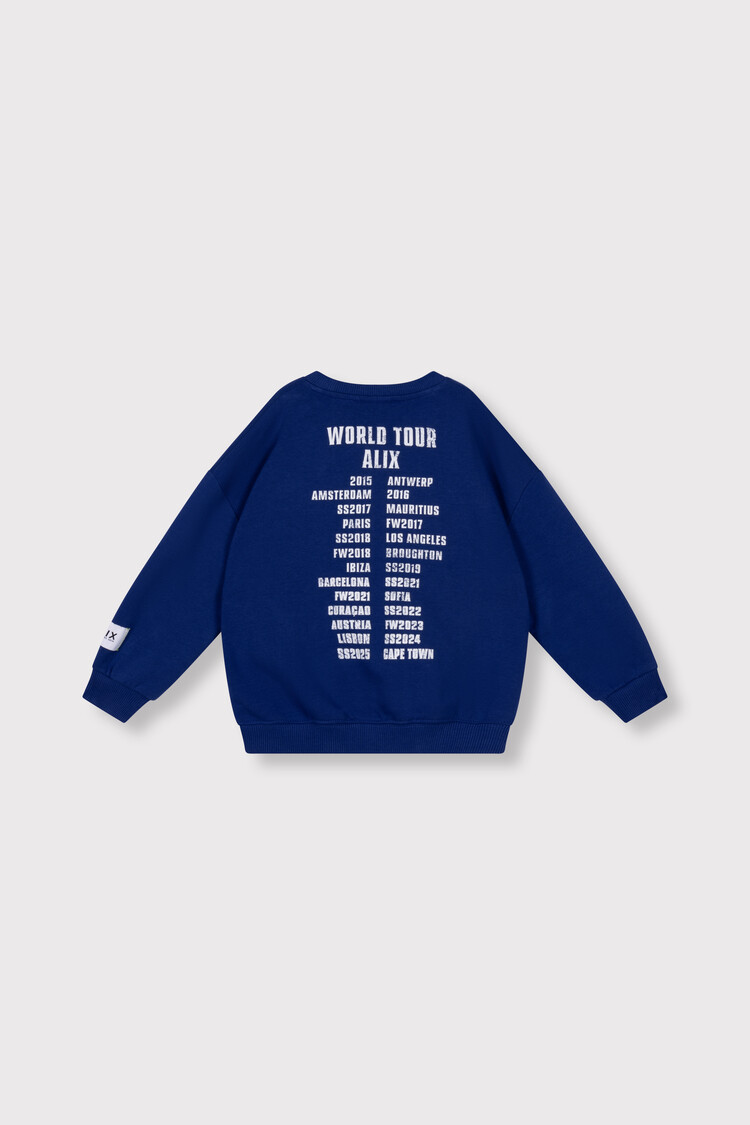 Alix the label Kids Knitted On Tour Sweater - Royal Blue