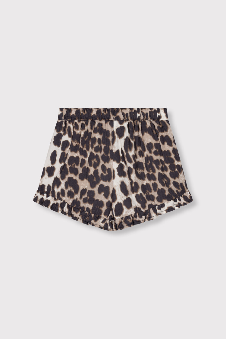 Alix the label Kids Woven Animal Shorts With Ruffles - Animal