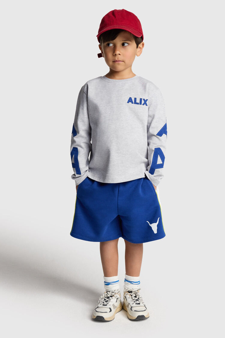 Alix the label Kids Knitted Sweat Shorts - Royal Blue