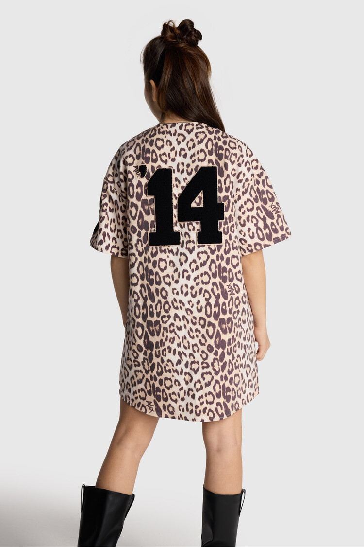 Alix the label Kids Woven Baseball Dress - Animal