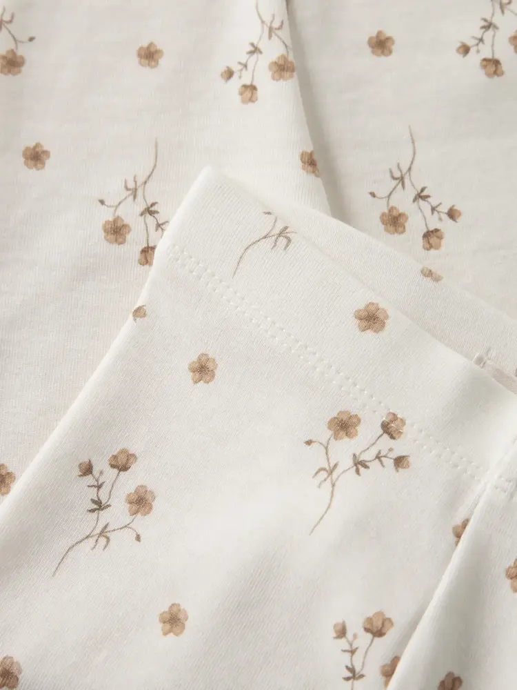 Lil'Atelier Baby Layo Slim Legging - Flower Yellow