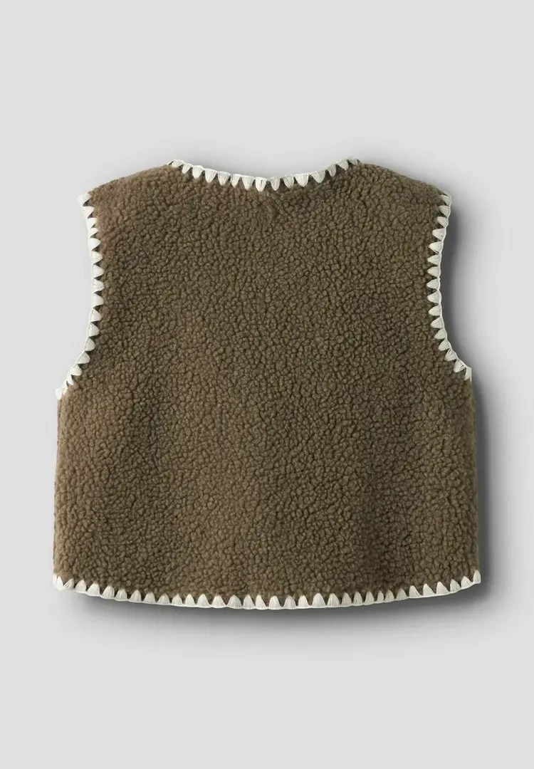 Lil'Atelier Baby Lajo Loose Vest - Shitake