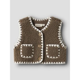 Lil'Atelier Baby Lajo Loose Vest - Shitake
