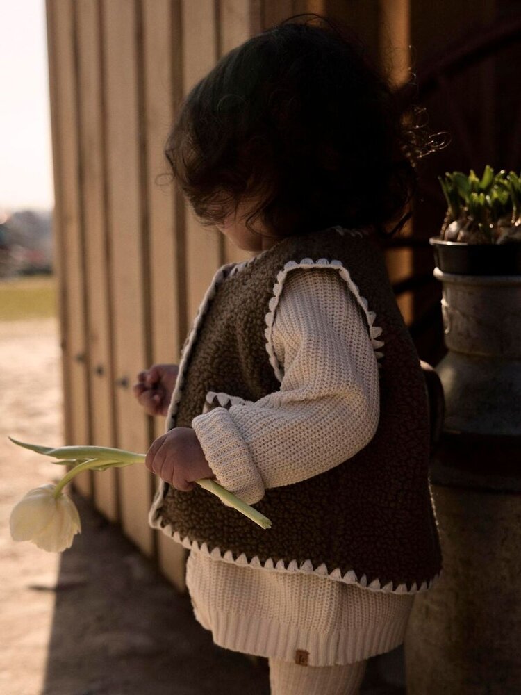 Lil'Atelier Baby Lajo Loose Vest - Shitake