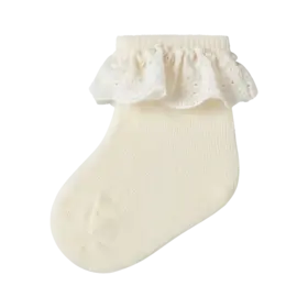 Lil'Atelier Baby Dertrud Sock -Coconut Milk