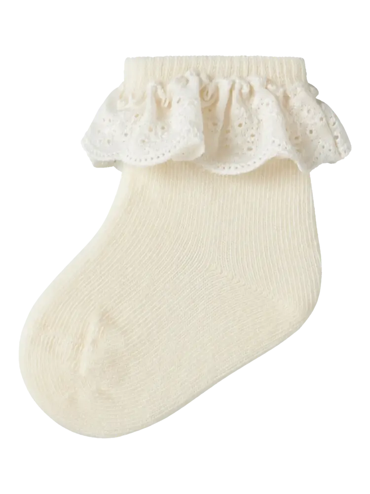 Lil'Atelier Baby Dertrud Sock -Coconut Milk
