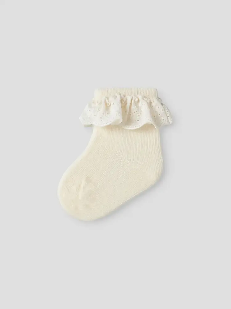 Lil'Atelier Baby Dertrud Sock -Coconut Milk