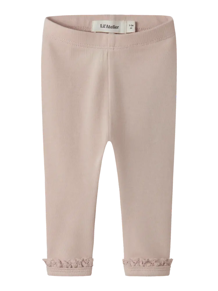Lil'Atelier Baby Layo slim legging - Peach Whip