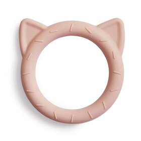 Mushie Teether - Cat (blush)
